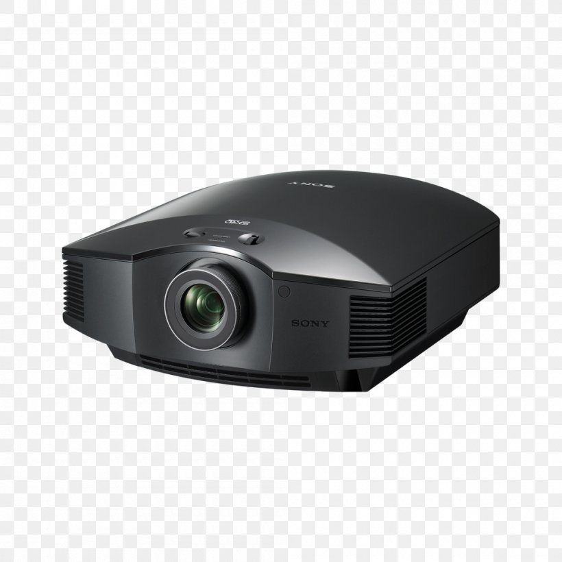 Multimedia Projectors Home Theater Systems Silicon X-tal Reflective Display Sony, PNG, 1000x1000px, Multimedia Projectors, Cinema, Electronic Device, Electronics Accessory, Hdmi Download Free