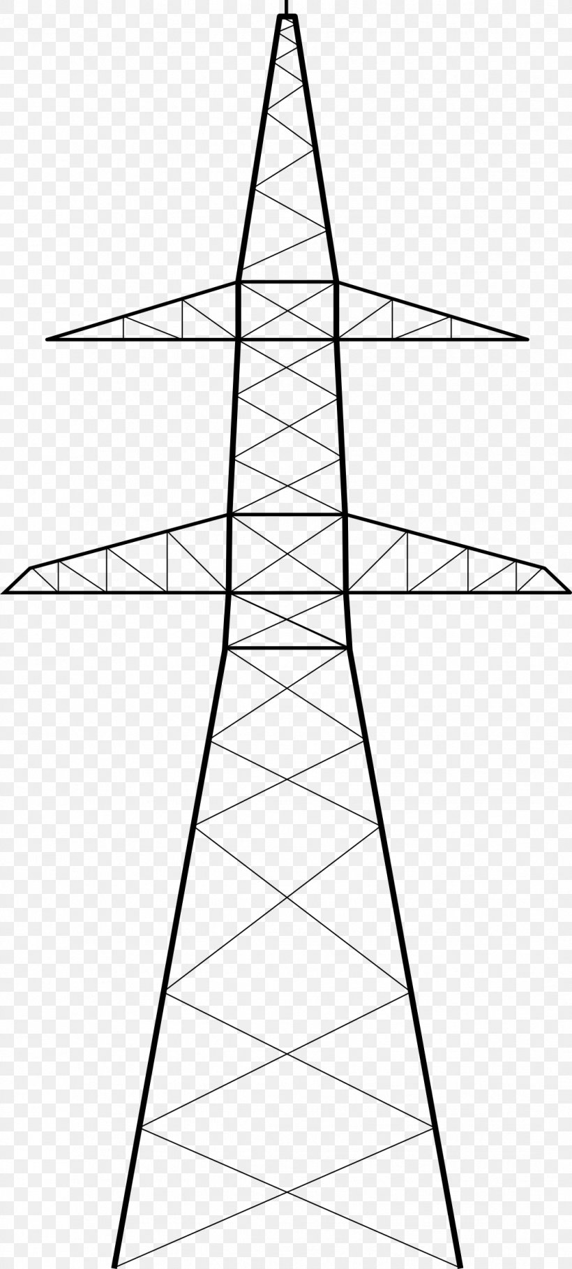 Transmission Tower Electric Power Transmission Drawing Clip Art, PNG, 1083x2400px, Transmission Tower, Area, Artwork, Black And White, Drawing Download Free