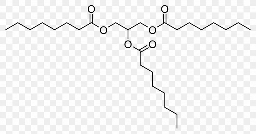 Caprylic Acid Medium-chain Triglyceride Saturated Fat Decanoic Acid, PNG, 2466x1294px, Caprylic Acid, Area, Auto Part, Axona, Black And White Download Free