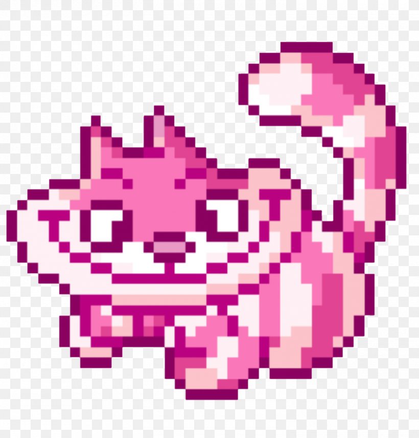 Cheshire Cat Pixel Art, PNG, 1500x1567px, Watercolor, Cartoon, Flower, Frame, Heart Download Free