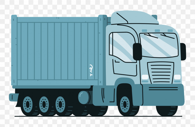 Commercial Vehicle Cargo Truck Public Utility Semi-trailer Truck, PNG, 2500x1622px, Commercial Vehicle, Cargo, Freight Transport, Public, Public Utility Download Free