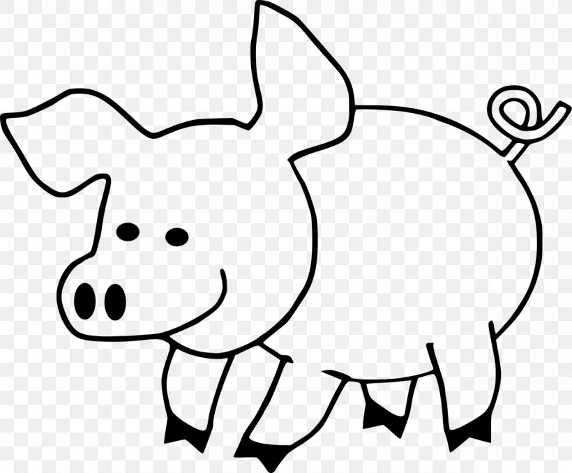 Pig Coloring Book Cuteness Adult Clip Art, PNG, 1280x1059px, Pig, Adult, Animal Figure, Area, Art Download Free