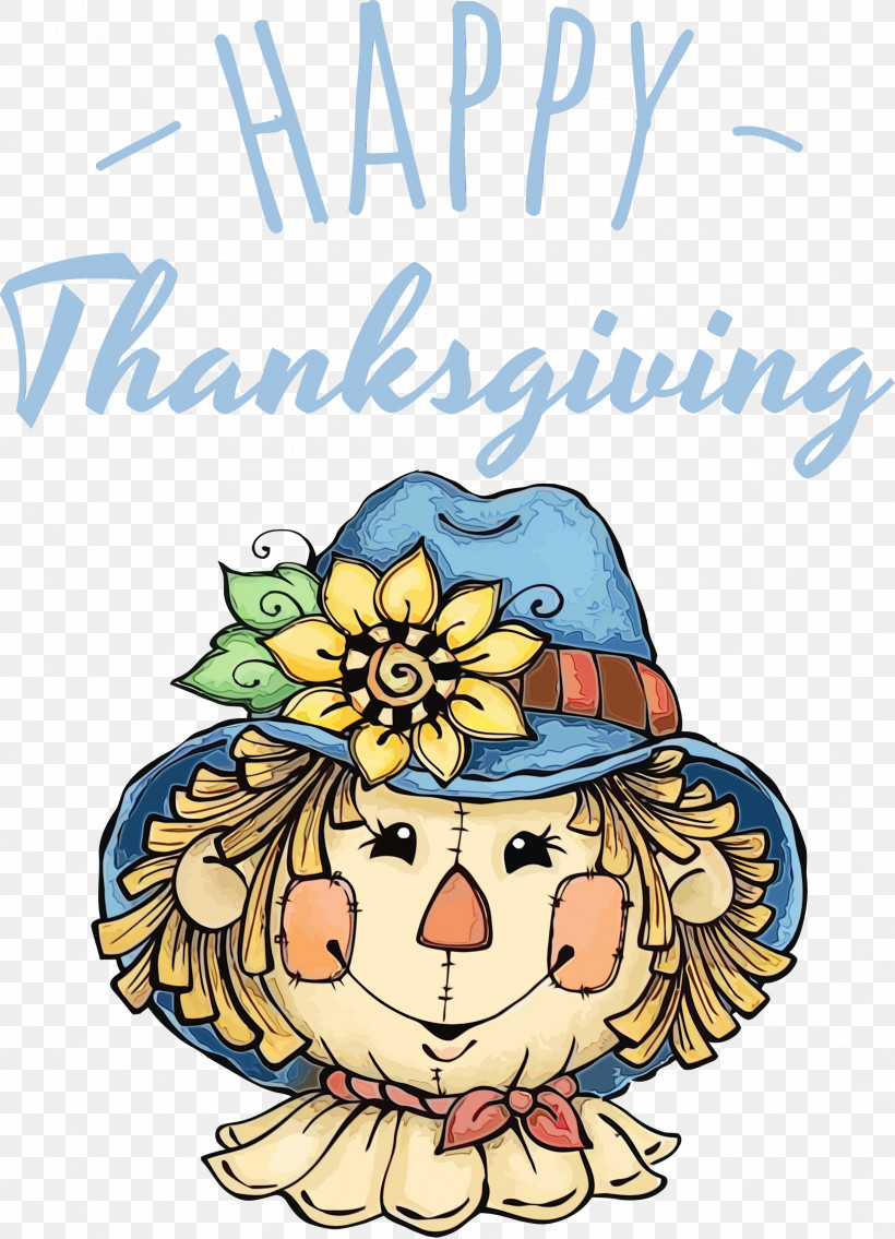 Floral Design, PNG, 2167x3000px, Happy Thanksgiving, Cartoon, Drawing, Floral Design, Flower Download Free