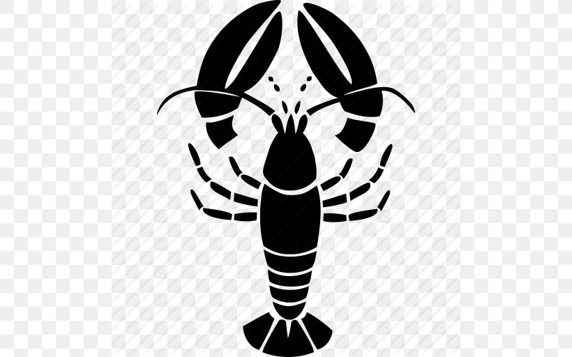 Lobster Caridea Seafood Shrimp, PNG, 512x512px, Lobster, American Lobster, Black And White, Caridea, Crayfish Download Free