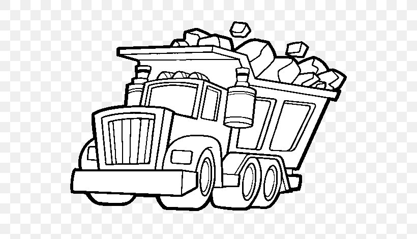 Car Dump Truck Drawing Kenworth, PNG, 600x470px, Car, Area, Automotive Design, Betongbil, Black And White Download Free
