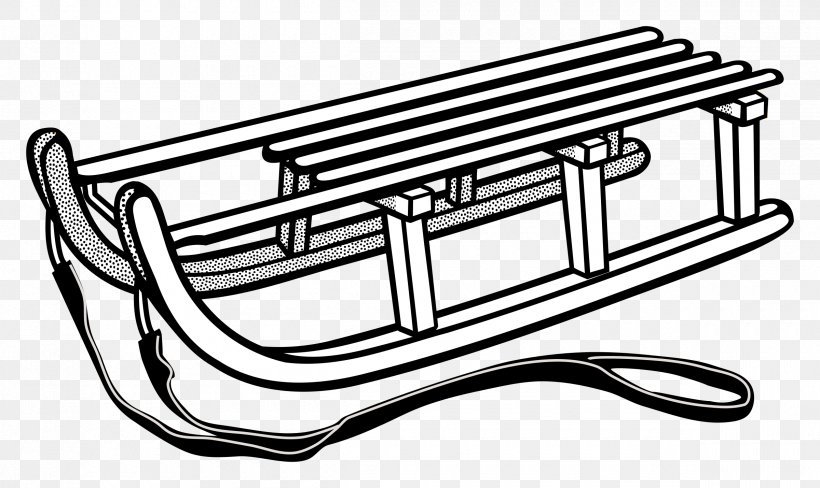 Sledding Luge Clip Art, PNG, 2400x1430px, Sled, Auto Part, Automotive Exterior, Bathroom Accessory, Black And White Download Free