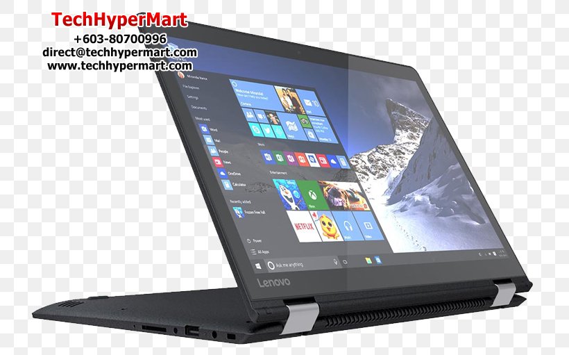 Lenovo Yoga 510 (14) Laptop Lenovo IdeaPad MIIX 310-10ICR 80SG001FUS, PNG, 735x511px, 2in1 Pc, Lenovo Yoga 510 14, Computer, Computer Accessory, Computer Hardware Download Free