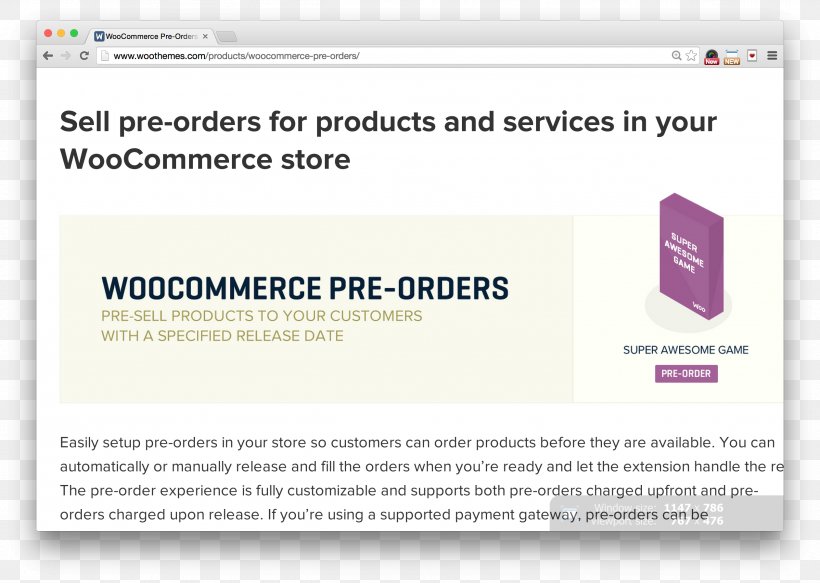 Pre-order Brand Web Page WooCommerce, PNG, 2524x1796px, Preorder, Area, Brand, Media, Multimedia Download Free