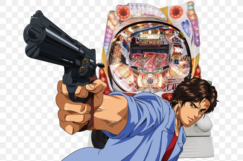 Ryo Saeba City Hunter X-Y-Z Heiwa Corporation Colt Python, PNG, 664x543px, Watercolor, Cartoon, Flower, Frame, Heart Download Free