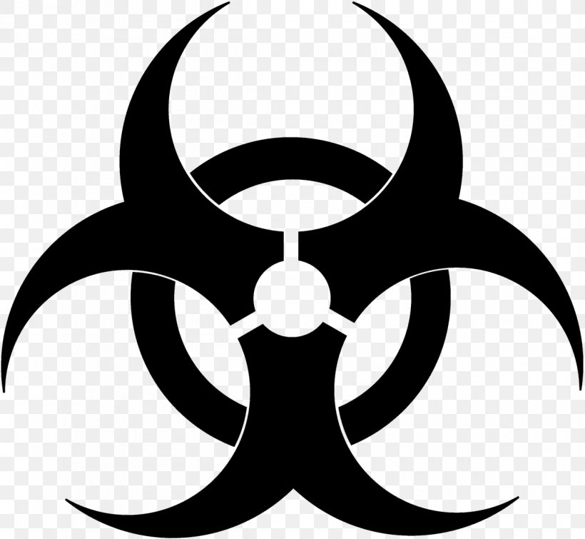Biological Hazard Symbol Sign Clip Art, PNG, 1200x1106px, Biological Hazard, Artwork, Biosafety, Black And White, Monochrome Download Free