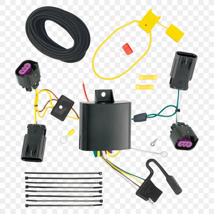Car Tow Hitch Cable Harness Electrical Connector Dodge, PNG, 1000x1000px, Car, Ac Power Plugs And Sockets, Adapter, Auto Part, Cable Download Free