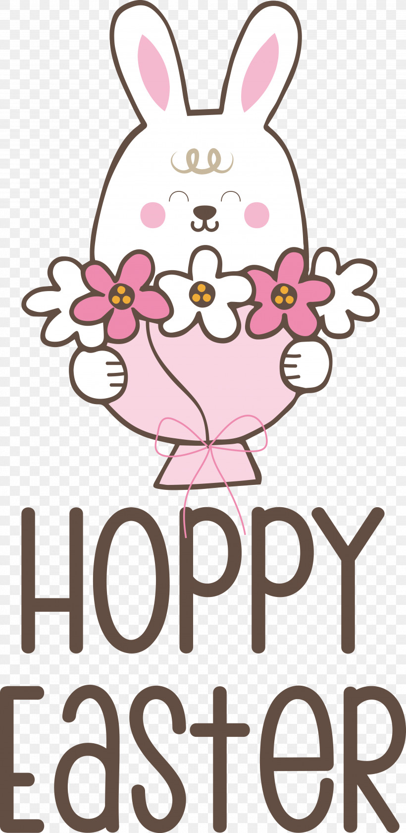 Easter Bunny, PNG, 3963x8122px, Easter Bunny, Arts, Creativity, Flower, Rabbit Download Free