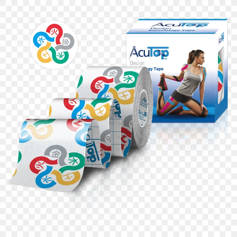 Elastic Therapeutic Tape AcuTop Design Tape AcuTop Premium Kinesiology Tape Breit AcuTop Premium Tejp, PNG, 1000x1000px, Elastic Therapeutic Tape, Athletic Taping, Blue, Kinesiology, Muscular System Download Free