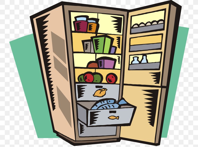 Refrigerator Clip Art, PNG, 750x610px, Refrigerator, Cartoon, Communication, Document, Food Download Free