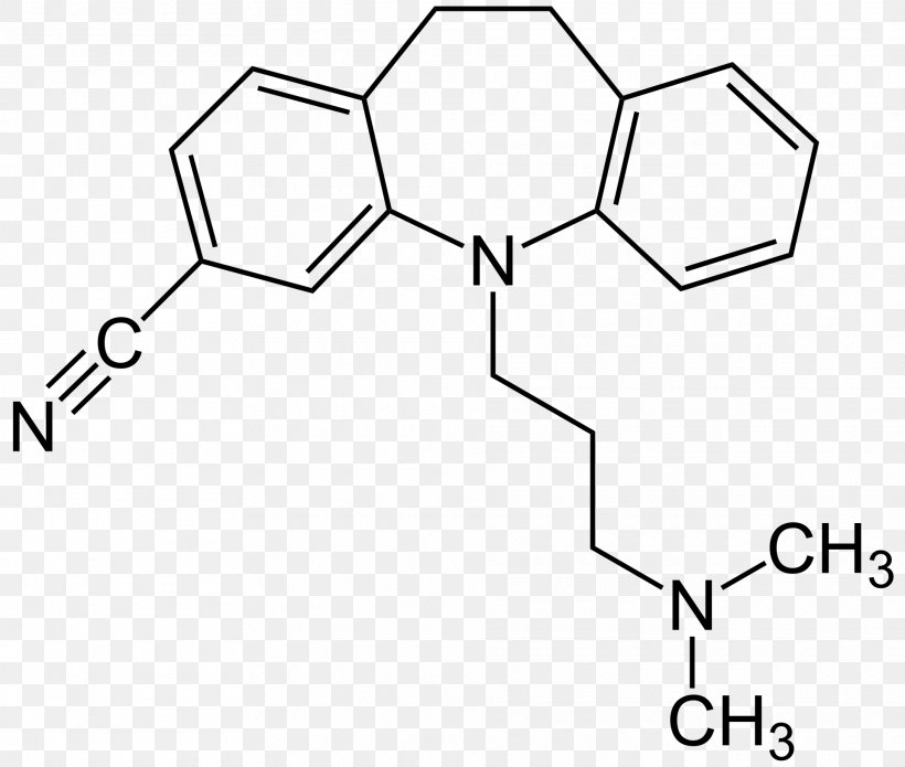 Doxepin Clomipramine Chemical Formula Tricyclic Antidepressant Imipramine, PNG, 1920x1629px, Doxepin, Amitriptyline, Antidepressant, Area, Black And White Download Free