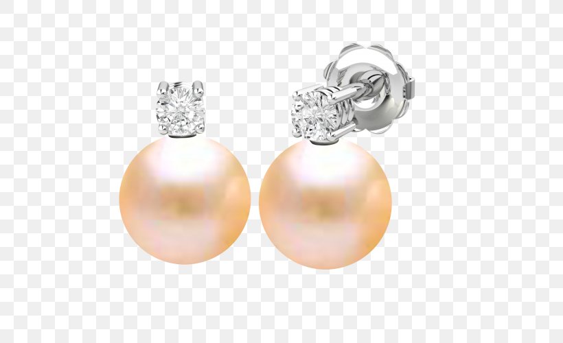 Pearl Earring Brilliant Jewellery Diamond, PNG, 500x500px, Pearl, Body Jewellery, Body Jewelry, Brilliant, Diamond Download Free
