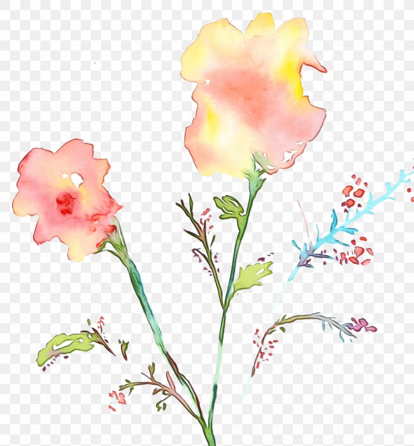 Flower Pink Watercolor Paint Cut Flowers Flowering Plant, PNG, 1125x1212px, Watercolor, Cut Flowers, Flower, Flowering Plant, Paint Download Free