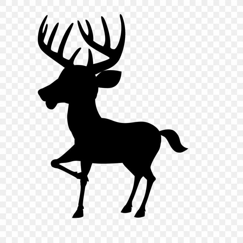 White-tailed Deer Vector Graphics Moose Clip Art, PNG, 1500x1500px, Deer, Animated Cartoon, Antelope, Antler, Art Download Free