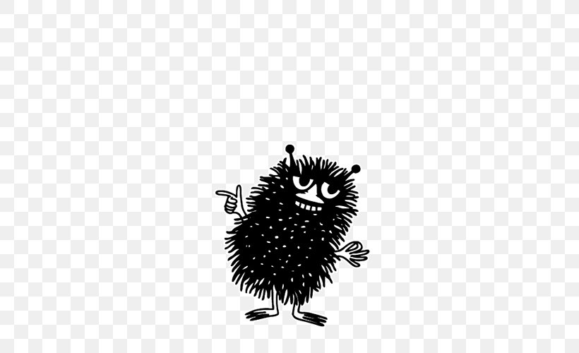 Little My Moomins Muumipappa Snork Maiden Moomintroll, PNG, 500x500px, Little My, Black, Black And White, Character, Erinaceidae Download Free