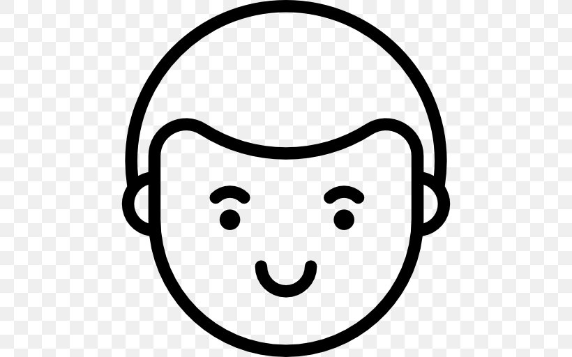 Smiley Facial Expression Emoticon, PNG, 512x512px, Smiley, Area, Black, Black And White, Child Download Free