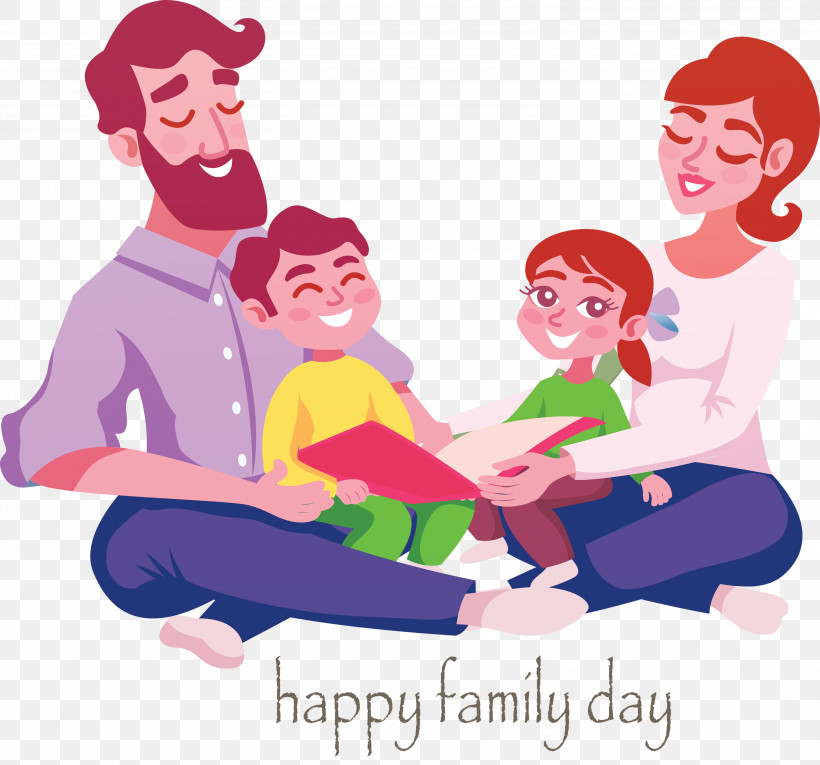 Family Day, PNG, 3000x2799px, Family Day, Cartoon, Conversation, Family, Fun Download Free