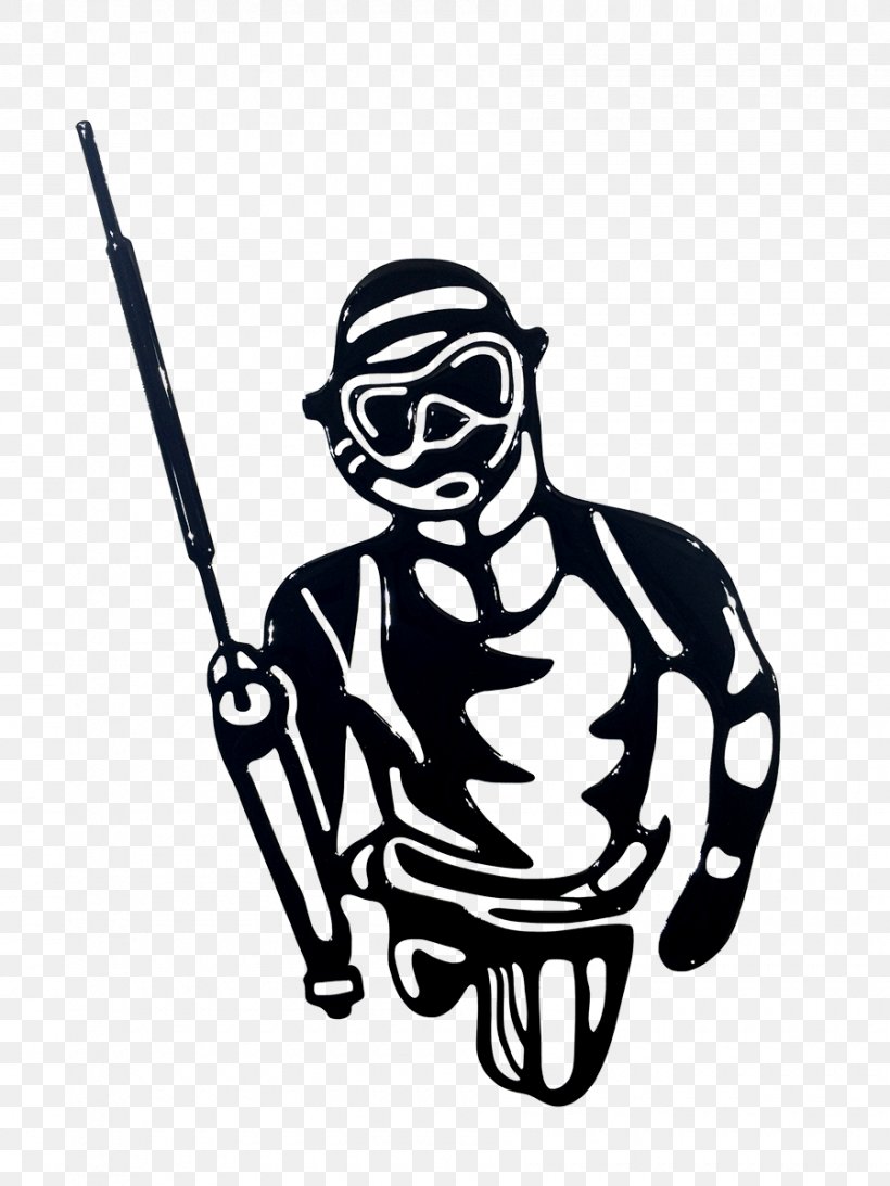 Spearfishing Free-diving Scuba Diving Beuchat Clip Art, PNG, 900x1200px, Spearfishing, Art, Beuchat, Black, Black And White Download Free