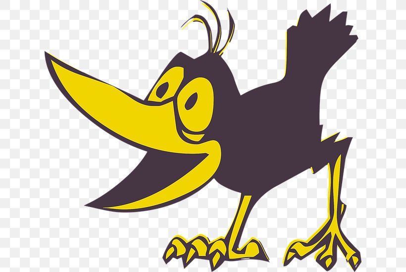 Crow Clip Art Image Vector Graphics, PNG, 640x549px, Crow, Animated Cartoon, Beak, Bird, Cartoon Download Free