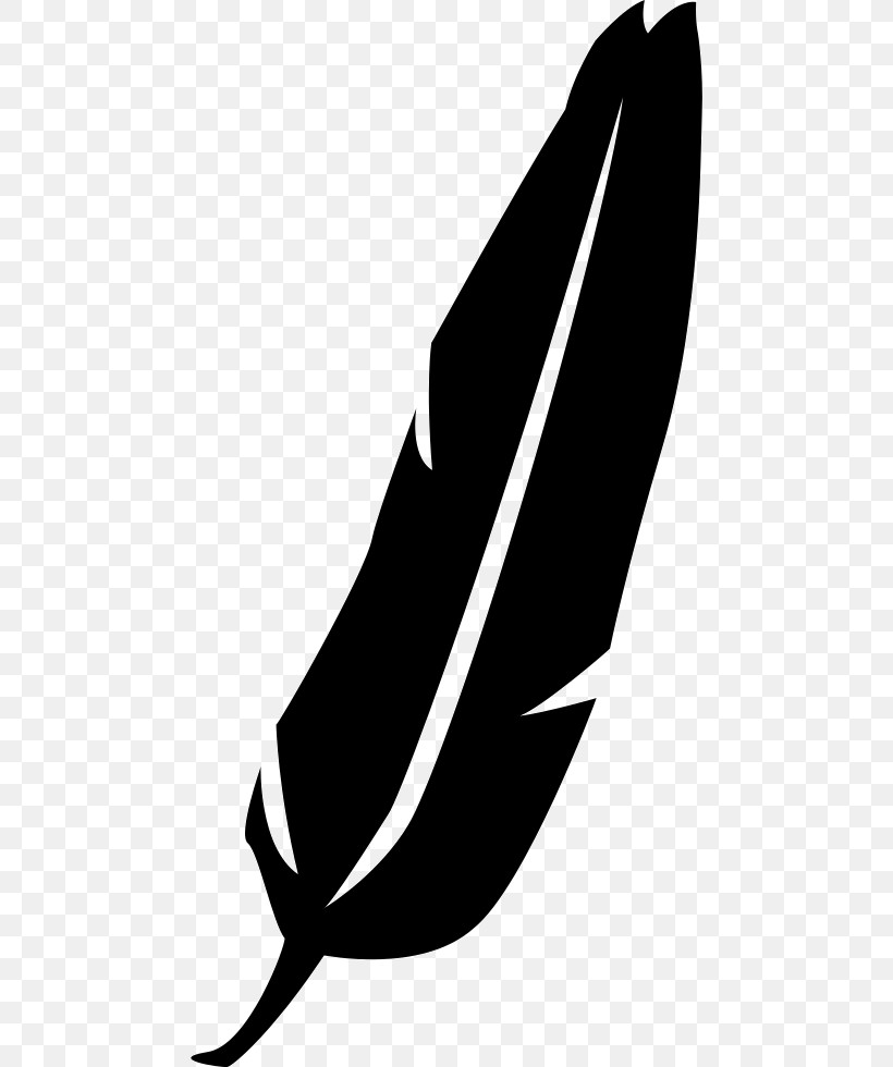 Feather, PNG, 470x980px, White, Black, Blackandwhite, Feather, Leaf Download Free