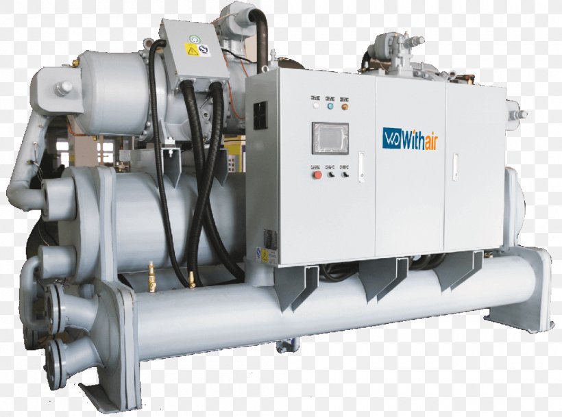 Machine Water Chiller Geothermal Heat Pump, PNG, 1000x743px, Machine, Air Conditioning, Air Source Heat Pumps, Chiller, Cylinder Download Free