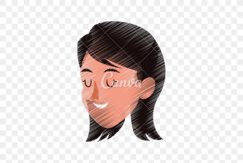 Face Eyebrow Forehead Black Hair Hairstyle, PNG, 550x550px, Face, Black Hair, Brown Hair, Cartoon, Cheek Download Free