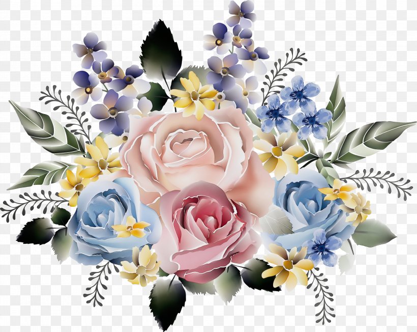 Rose, PNG, 2944x2343px, Watercolor, Bouquet, Cut Flowers, Floristry, Flower Download Free