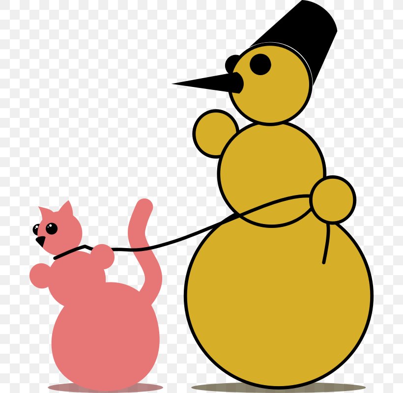Clip Art Cat Snowman Vector Graphics Post Cards, PNG, 800x800px, Cat, Artwork, Beak, Bird, Christmas Day Download Free