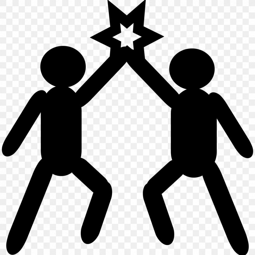 High Five Clip Art, PNG, 1200x1200px, High Five, Artwork, Black And White, Drawing, Finger Download Free