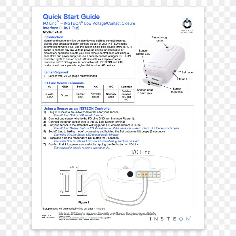 Insteon Electrical Switches Sensor Home Automation Kits Quickstart Guide, PNG, 2000x2000px, Insteon, Area, Brand, Diagram, Door Download Free
