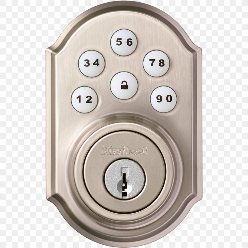 Kwikset Dead Bolt Electronic Lock Door Handle, PNG, 1000x1000px, Kwikset, Dead Bolt, Door, Door Handle, Electronic Lock Download Free