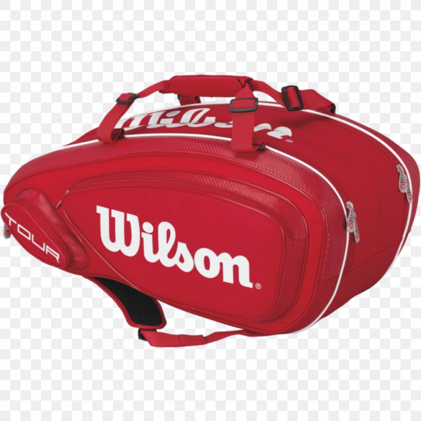 Wilson Tennis Badminton Bag Backpack 2 Pack Racquet Bag Black Red WRZ-6122 