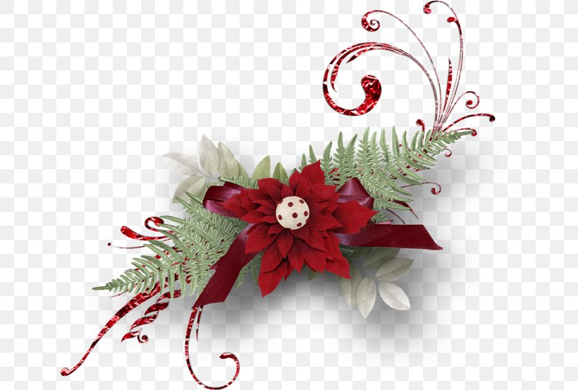 Christmas Ornament Floral Design Scrapbooking Clip Art, PNG, 650x553px, Christmas Ornament, Advent Calendars, Artificial Flower, Christmas, Christmas Card Download Free