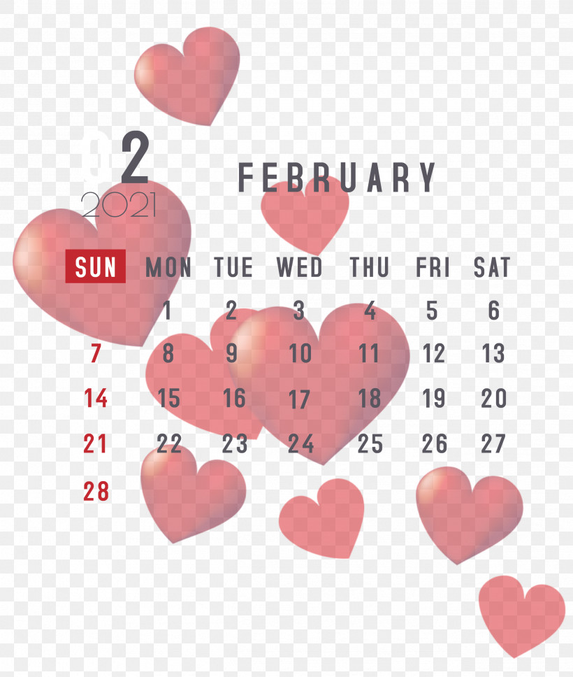 February 2021 Printable Calendar February Calendar 2021 Calendar, PNG, 2539x3000px, 2021 Calendar, Ace Of Hearts, Gift, Greeting Card, Heart Download Free