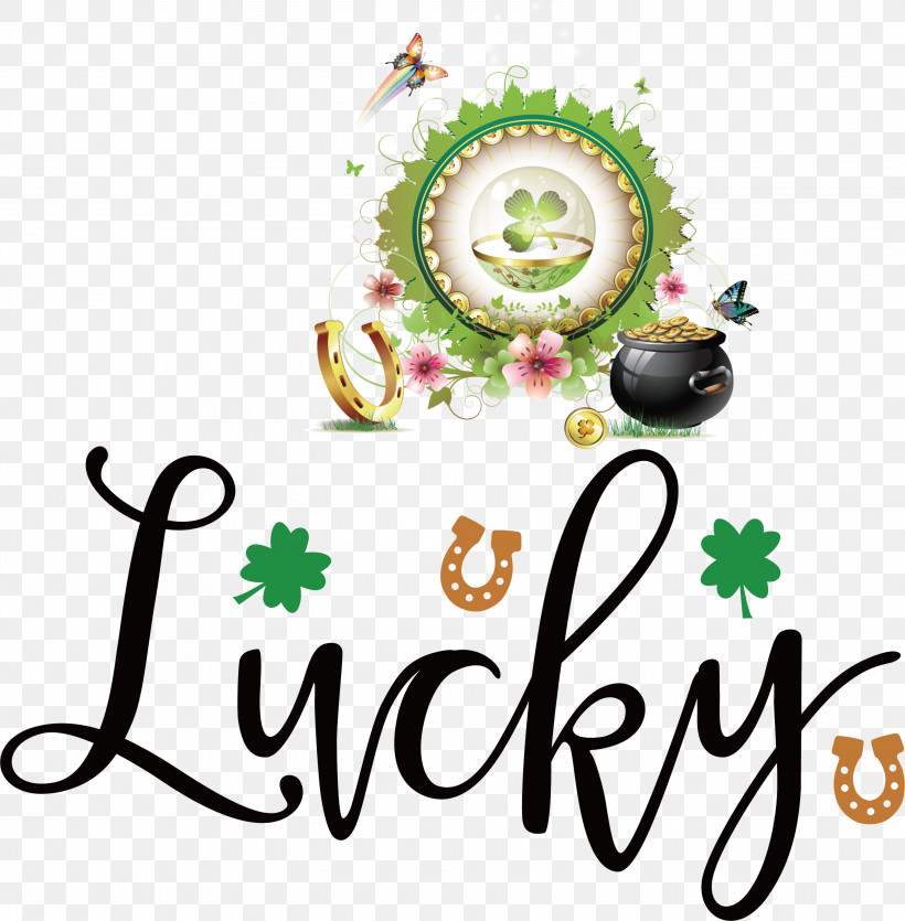 Lucky Patricks Day Saint Patrick, PNG, 2943x3000px, Lucky, Clover, Fourleaf Clover, Holiday, Leprechaun Download Free