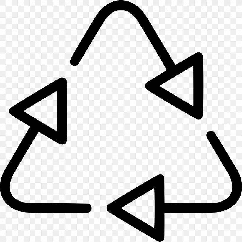 Recycling Symbol Waste Recycling Bin, PNG, 980x982px, Recycling Symbol, Area, Black, Black And White, Brand Download Free