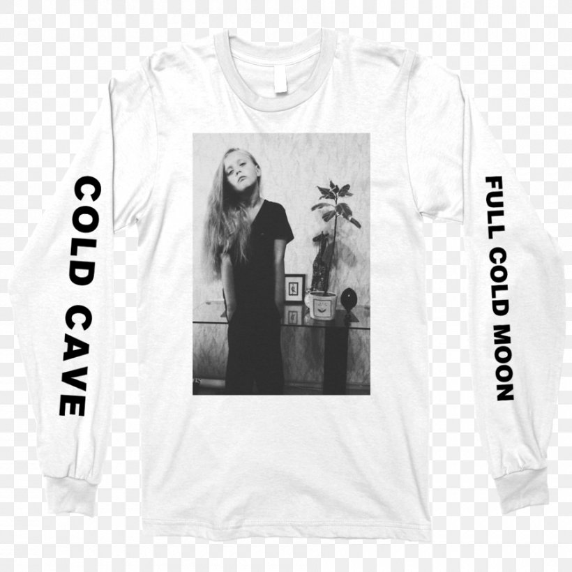 T-shirt Full Cold Moon Cold Cave LP Record Phonograph Record, PNG, 900x900px, Tshirt, American Nightmare, Black, Black And White, Brand Download Free