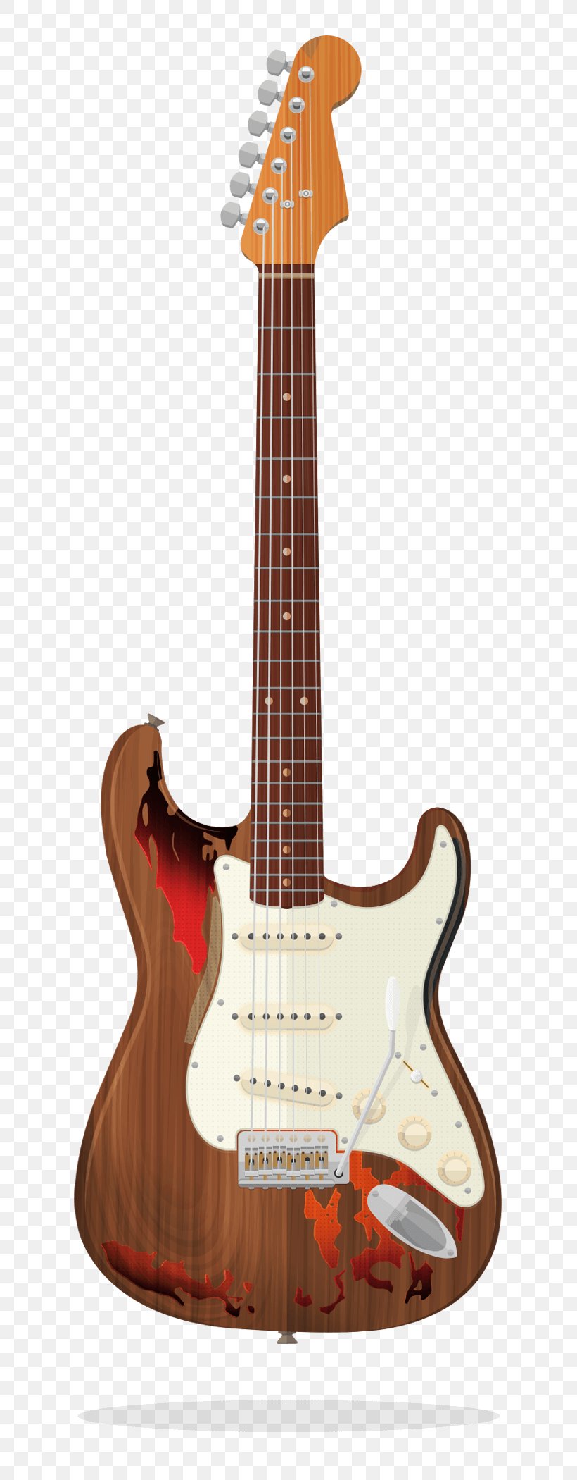 Electric Guitar Fender Stratocaster Bass Guitar Fender Telecaster Eric Clapton Stratocaster, PNG, 757x2100px, Watercolor, Cartoon, Flower, Frame, Heart Download Free