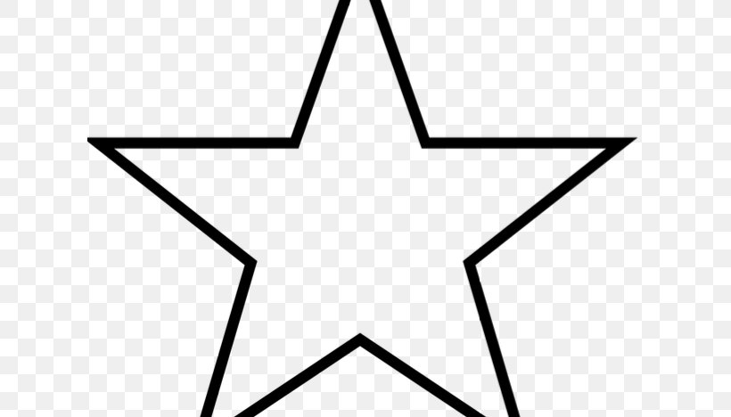 Five-pointed Star Star Polygons In Art And Culture Symbol Ideogram, PNG, 624x468px, Fivepointed Star, Area, Black, Black And White, Collinearity Download Free