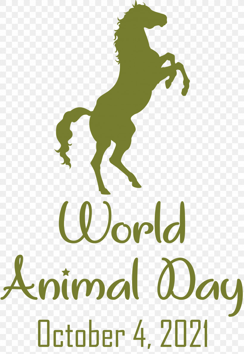 World Animal Day Animal Day, PNG, 2072x3000px, World Animal Day, Animal Day, Green, Horse, Logo Download Free