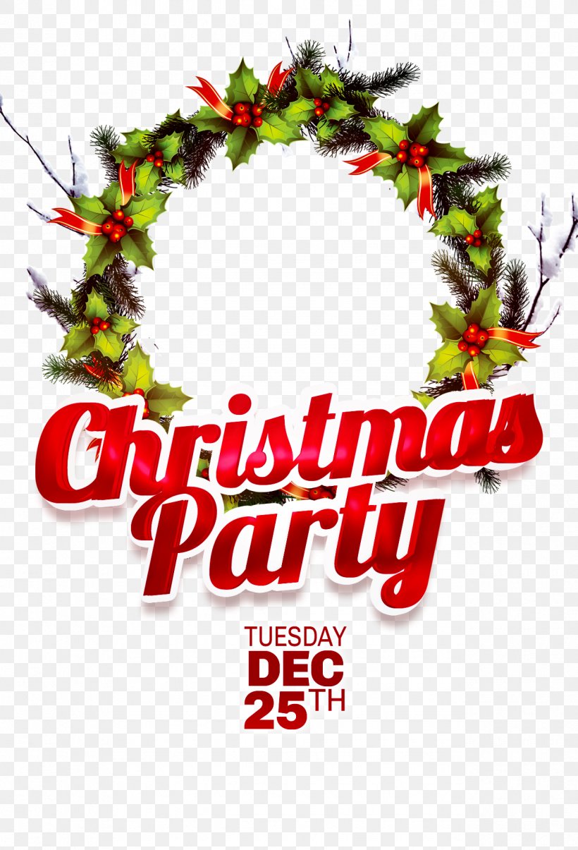 Christmas Party Poster Santa Claus Gift, PNG, 1275x1875px, Christmas, Advertising, Christmas Decoration, Christmas Ornament, Floral Design Download Free