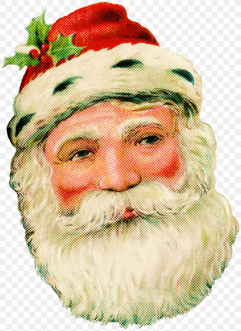 Santa Claus, PNG, 1312x1800px, Facial Hair, Beard, Christmas, Head, Moustache Download Free