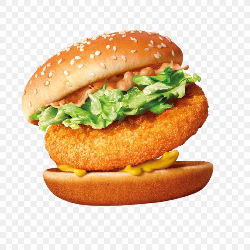 Hamburger Salmon Burger Cheeseburger French Fries McDonald's, PNG, 1000x1000px, Hamburger, American Food, Breakfast Sandwich, Buffalo Burger, Bun Download Free