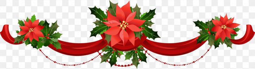 Poinsettia Christmas Free Content Clip Art, PNG, 1280x348px, Poinsettia, Christmas, Christmas Decoration, Christmas Ornament, Decor Download Free