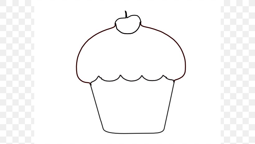 Cupcake Outline Stuffing Clip Art, PNG, 600x464px, Watercolor, Cartoon, Flower, Frame, Heart Download Free