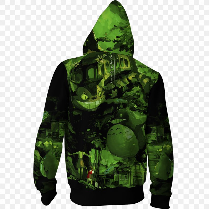 Hoodie Skullmania Clothing My Neighbor Totoro Sweatshirt, PNG, 1024x1024px, Hoodie, Boilersuit, Camouflage, Clothing, Dove And Grenade Download Free